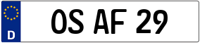 Truck License Plate